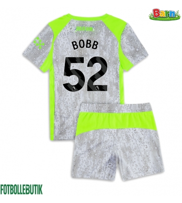 Manchester City Oscar Bobb #52 Tredjeställ Barn 2025-26 Kortärmad (+ Korta byxor)